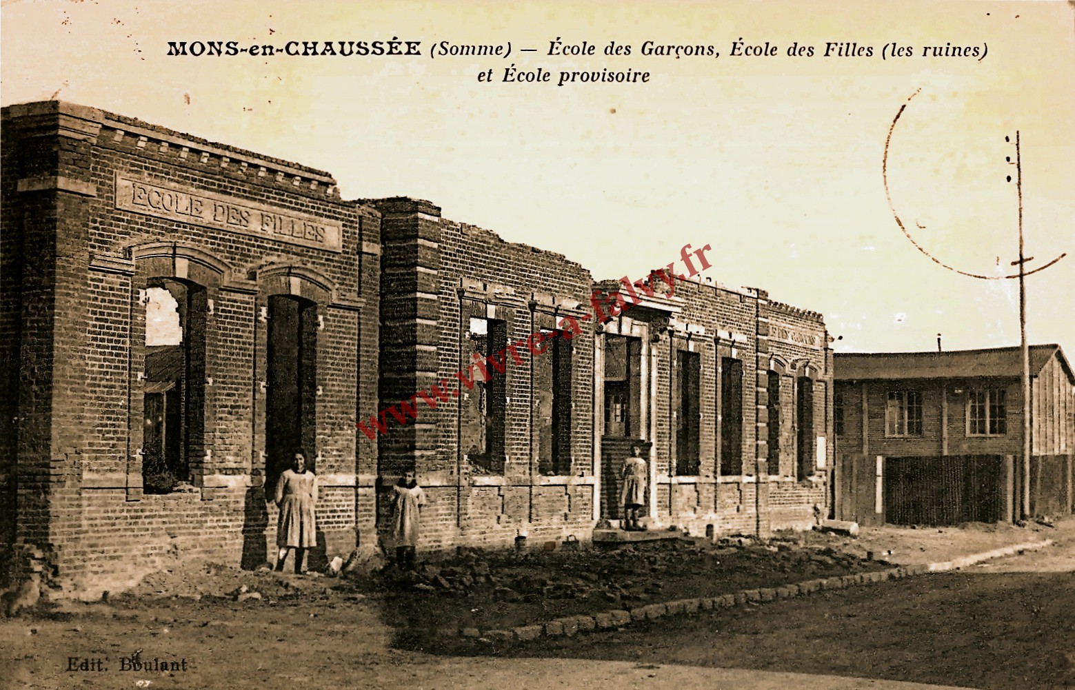 6 mons en chaussee ecole garcons et filles ruines 1