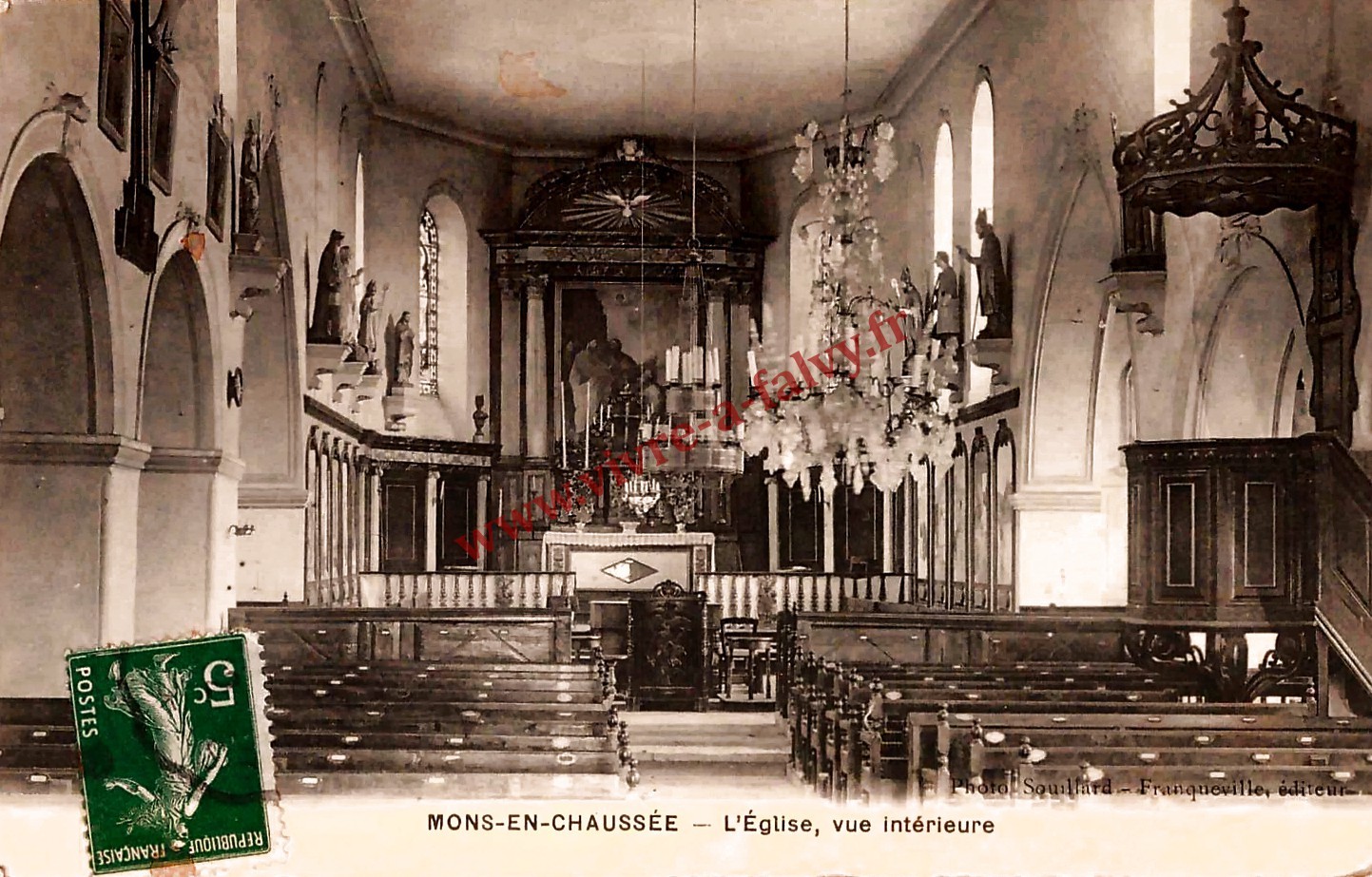 6 mons en chaussee l eglise vue interieure 1