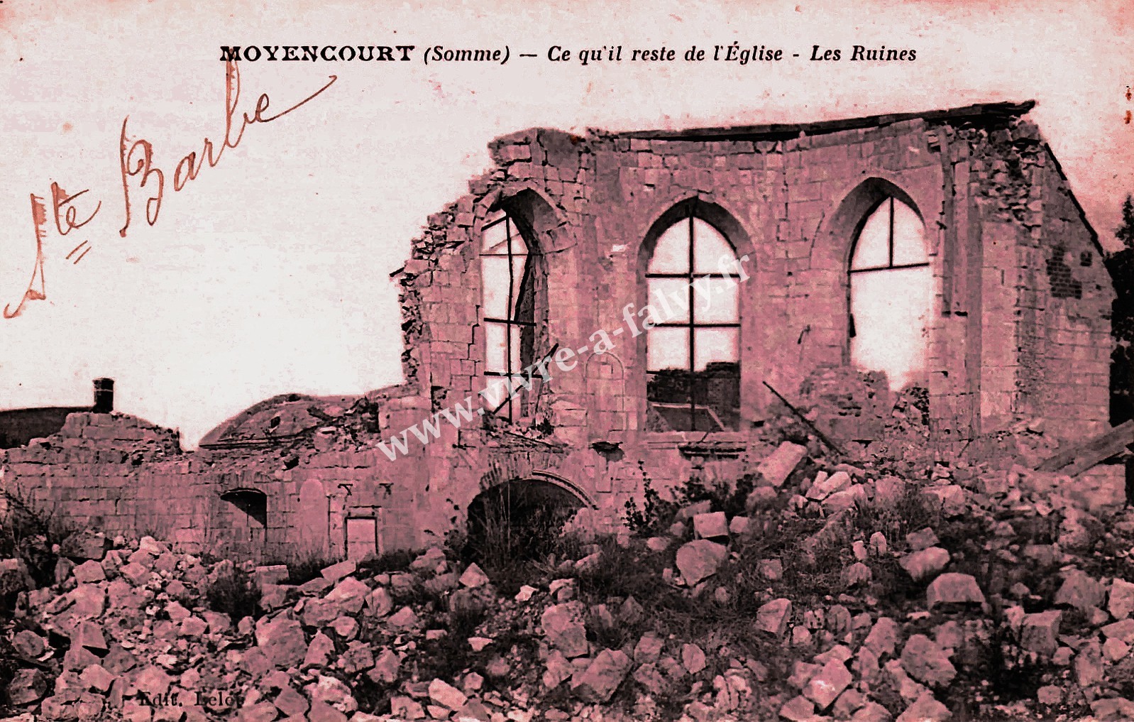 6 moyencourt eglise les ruines