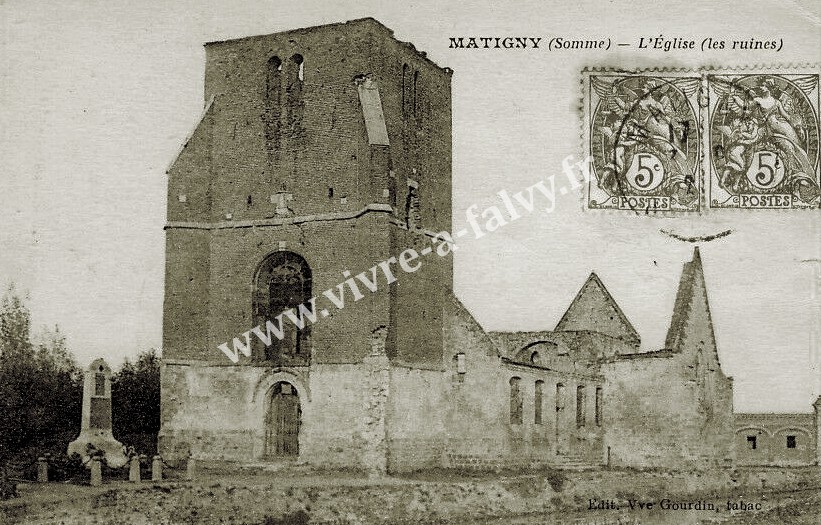 Matigny 80 l eglise ruines 