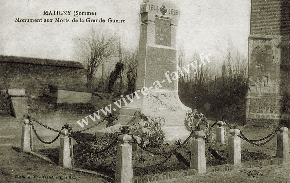 Matigny 80 monument aux morts