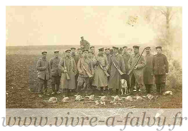 Morchain - Chasse aux Canards Officiers Allemands