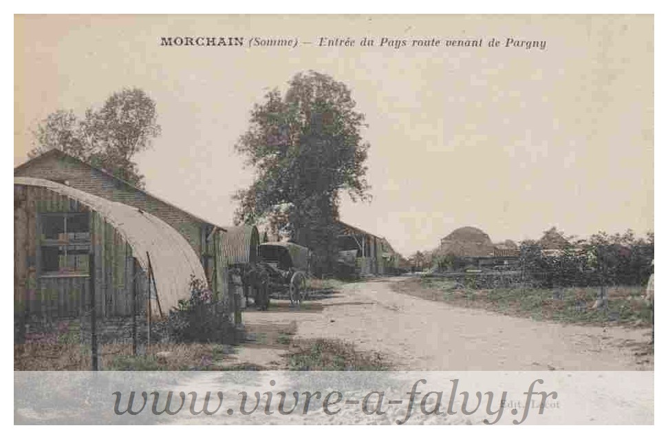 Morchain - Entrée du Pays route venant de Pargny