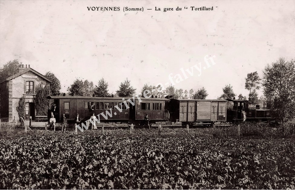 Voyennes 80 la gare du tortillard