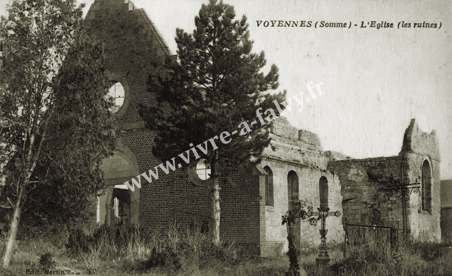 Voyennes 80 ruines eglise