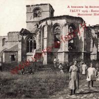Falvy eglise ruines 1919 