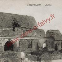 Hombleux ruines eglise