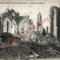 Mesnil saint nicaise eglise ruines 
