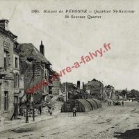 Peronne quartier st sauveur ruines 1